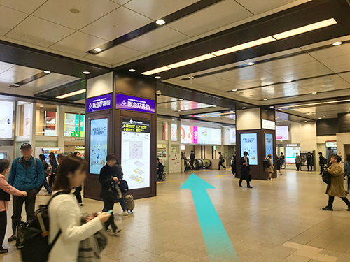 阪急梅田駅 3階改札口からのルート